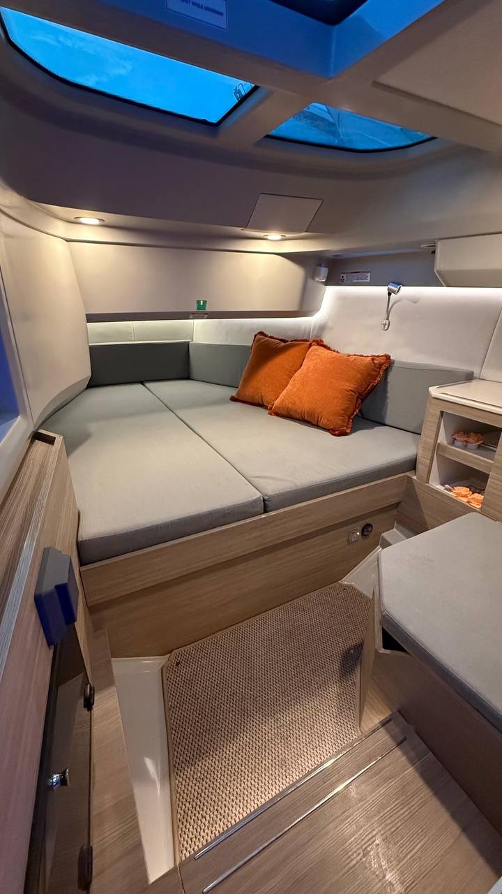 Spacious Cabin with Skylight and Modern Design